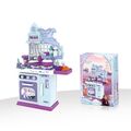 Frozen Pretend Play Kitchen Set - ფუნქციური სათამაშო სამზარეულო აქსესუარებით