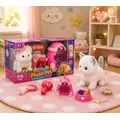 Cute Plush Kitten Toy With nursery Set - რბილი სათამაშო კნუტი აქსესუარებით