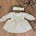 Mint Hearts Dress Set - საბავშვო კაბის კომპლექტი