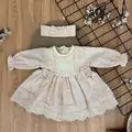 Ivory Lace Dress Set - საბავშვო კაბის კომპლექტი