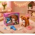 Plush Puppy With Accessories - სათამაშო ძაღლი აქსესუარებით