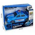 Police Car With Light And Sound Blue - სათამაშო მანქანა განათებით და ხმოვანი ფუნქციით