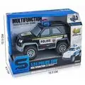 Police Jeep With Light And Sound Black - სათამაშო პოლიციის მანქანა განათებით და ხმოვანი ფუნქციით