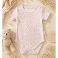 Tiny Heart Bodysuit Pink - ჩვილის ბოდე