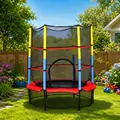 Byox Trampoline With Inner Net 140 Cm Red - ბატუტი