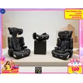 Moni Car Seat Flex 76-150cm Black with Beige Line, Red Line, Green Line - მანქანის სავარძელი (ქარსითი)