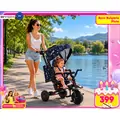 Byox Tricycle Pluto blue სასეირნო ველო-ეტლი