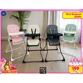 Cangaroo High Chair Waffle Pink, Beige, Grey, Green - საკვები სკამ-მაგიდა