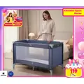 KikkaBoo Matea Navy 1 level  ერთ დონიანი საწოლ-მანეჟი