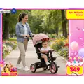 Byox Tricycle Jasper Pink - სასეირნო ველო-ეტლი