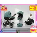 Cangaroo Baby stroller 4 in 1 Eggo Emerald-blue - საბავშვო ეტლის კომპლექტი