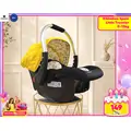 KikkaBoo 0+ (0-13 kg) Little Traveler Yellow - მანქანის სავარძელი (ქარსითი)