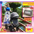 KikkaBoo Darling Dark Grey 3in1 2024 With I-Size Car Seat  საბავშვო ეტლის კომპლექტი + საჩუქარი მანეჟი