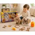 Lovely Elephant With House Beige - სათამაშო სპილო სახლით