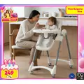 Moni High chair Rico White - საკვები სკამ-მაგიდა