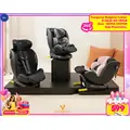 Cangaroo Castor I-SIZE 40-150cm Black, Grey, Pudra მანქანის სავარძელი (ქარსითი)