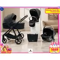 KikkaBoo Mia  4in1 Black - საბავშვო ეტლის კომპლექტი