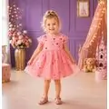 Pink Heart Dress - საბავშვო კაბა