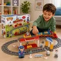 Dede RAILWAY TRAIN SET 65 PCS სათამაშო მატარებლის ტრასა 03258