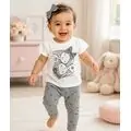 Twin Girls 2 In 1 Set Grey - საბავშვო ორეული