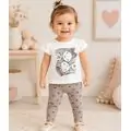 Twin Girls 2 In 1 Set Beige - საბავშვო ორეული