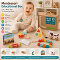 Tooky Toy Montessori Educational Box - განსავითარებელი სათამაშო