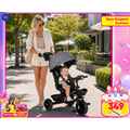 Byox Tricycle Summer Grey სასეირნო ველო-ეტლი