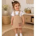 Summer Vibes Jeans Dress Brown - საბავშვო კაბა