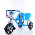 Tricycle Momo Blue With Extra Seat - სამთვლიანი ველოსიპედი დამატებითი სკამით