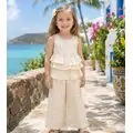 Beautifful Flowers 2 In 1 Set Beige - საბავშვო ორეული