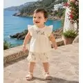 Little Flower 2 In 1 Set Beige - საბავშვო ორეული