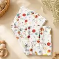 Newborn Baby Blanket Animals And Balloons - ახალშობილის ზეწარი