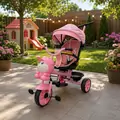 Bubble Tricycle Pink With Sound And Light - სასეირნო ველო-ეტლი