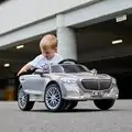 Mercedes Benz Painting Silver/Grey - ელექტრო მანქანა კაუჩუკის საბურავებით