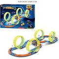 Glow Race Track with Four 360° Loops - სათამაშო ოთხ მარყუჟიანი ტრასა