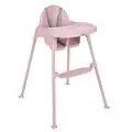 KikkaBoo Highchair 2in1 Oaty Pink - საკვები სკამ-მაგიდა