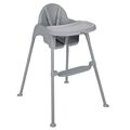 KikkaBoo Highchair 2in1 Oaty Grey - საკვები სკამ-მაგიდა