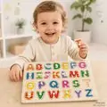 Wooden Alphabet Puzzle - ხის სათამაშო ფაზლი
