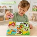 Tooky Toy Chunky puzzle Farm-ფერმის ხის ფაზლი