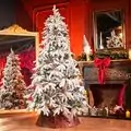 Snow-Covered Christmas Tree With Pine Cones საახალწლო ნაძვის ხე დათოვლილი ტოტებით და გირჩით 210 სმ (OT2083)