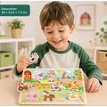 Tooky Toy Chunky puzzle Farm - ფერმის ხის ფაზლი