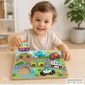 TOOKY TOY Hi Pando Chunky Puzzle -სქელი ხის ფაზლი