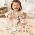 Wooden Montessori Cutting Cake - სათამაშო ხის დასაჭრელი ტორტი