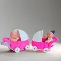 Doll with Carriage - სათამაშო თოჯინა ეტლით