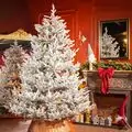 Snow-Covered Christmas Tree PE+PVC 240 CM - დათოვლილი ნაძვის ხე შერეული სილიკონის წიწვებით