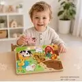 TOOKY TOY Hi Pando Chunky Puzzle-სქელი ხის ფაზლი