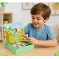 Wooden Animal Magnetic Puzzle - მაგნიტური ფაზლის ყუთი