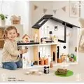 Wooden Dollhouse With Accessories - სათამაშო ხის სახლი