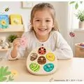 Wooden Eggs Puzzle Insect - სათამაშო ხის კვერცხის ფაზლი