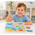 Tooky Toy Marine Puzzle TY856 - სათამაშო თევზების ფაზლი